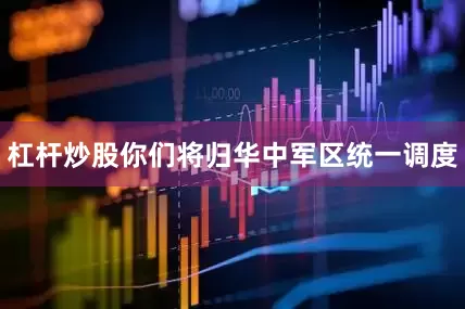 杠杆炒股你们将归华中军区统一调度
